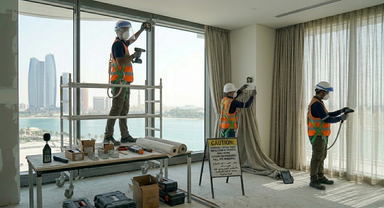 curtain installation