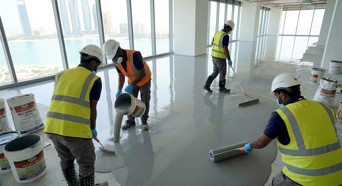 self levelling floor coating